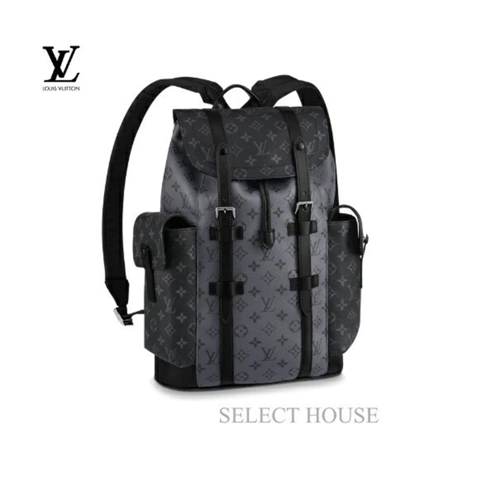 Louis Vuitton Christopher Backpack black Monogram Taurillon leather